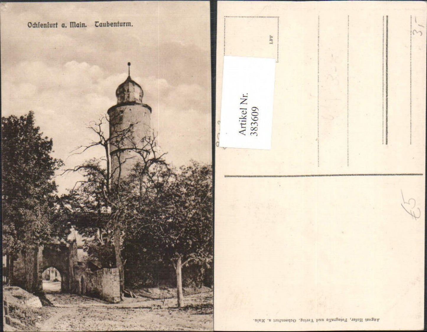 383609,Ochsenfurt am Main Taubenturm Turm