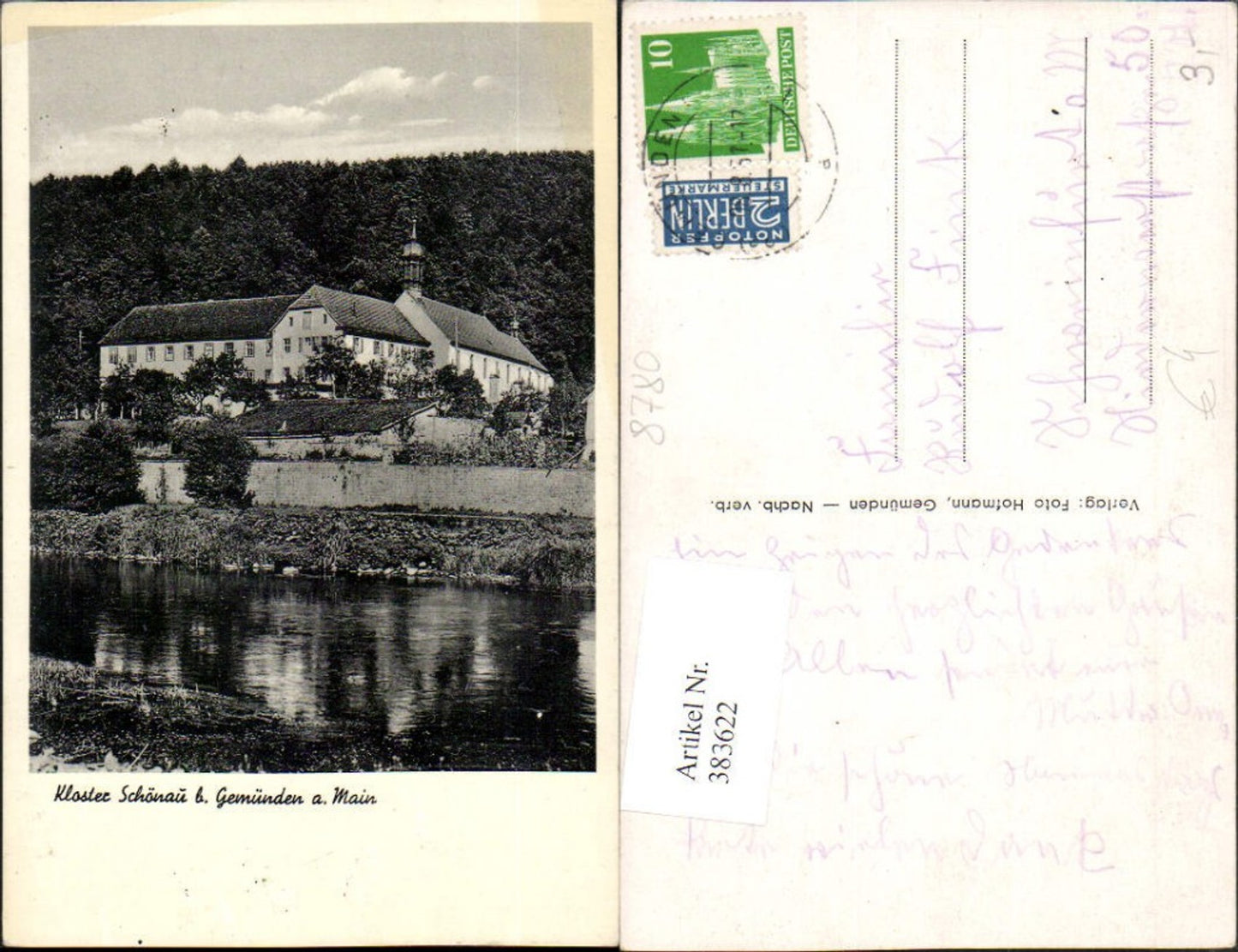 383622,Kloster Schönau b. Gemünden am Main