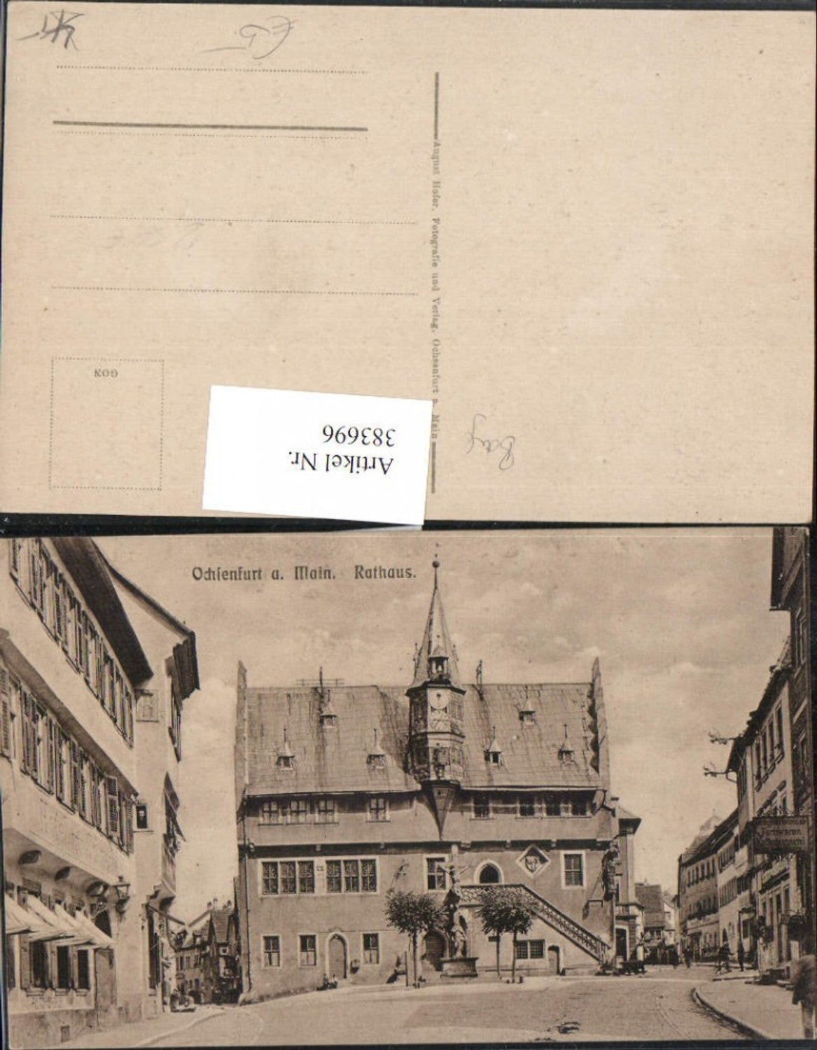 383696,Ochsenfurt am Main Rathaus Straßenansicht