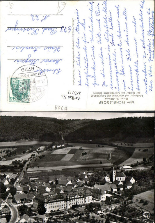 383713,Eichelsdorf b. Hofheim Totale m. Kloster St. Alfonsus