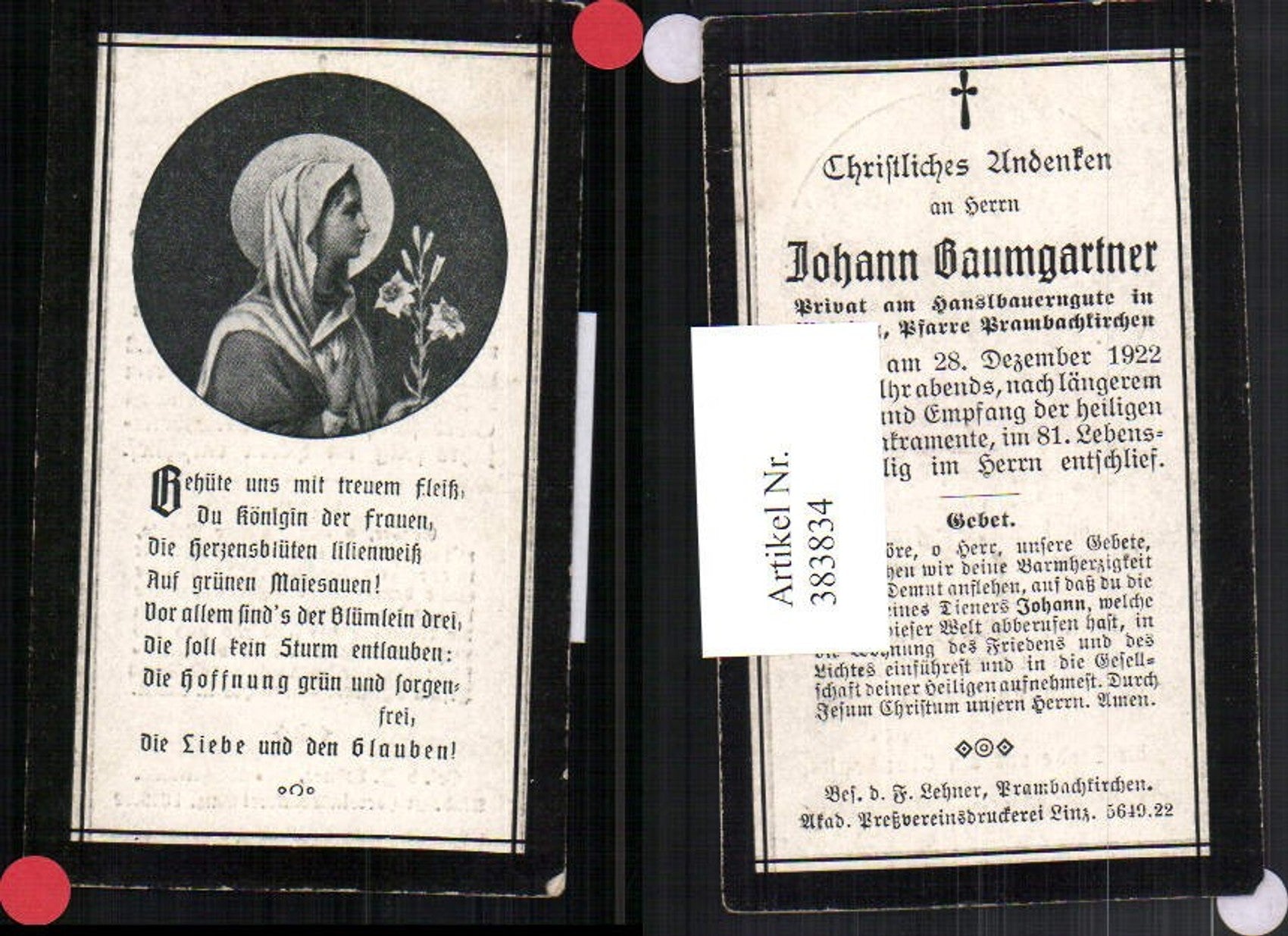 Alte Ansichtskarte – Old Postcard