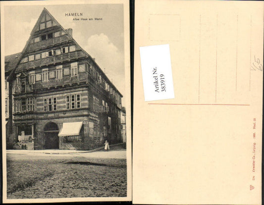 383919,Hameln Altes Haus am Markt pub Trenkler Co 1908/23