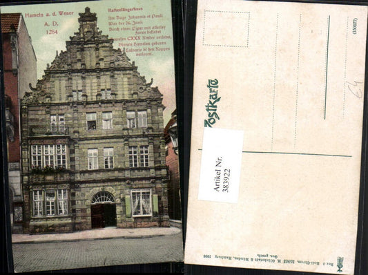 383922,Hameln an d. Weser Rattenfängerhaus Gebäude