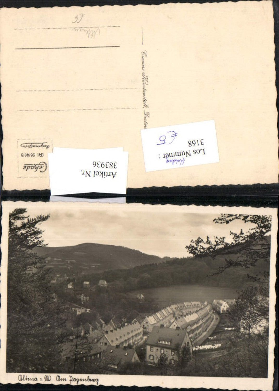 383936,Foto AK Altena Am Pagenberg Siedlung