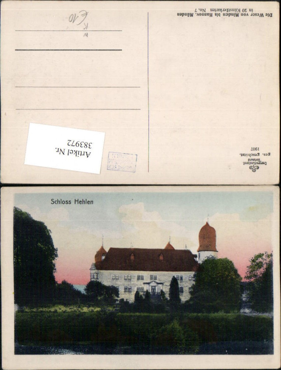 383972,Künstler AK Schloss Hehlen