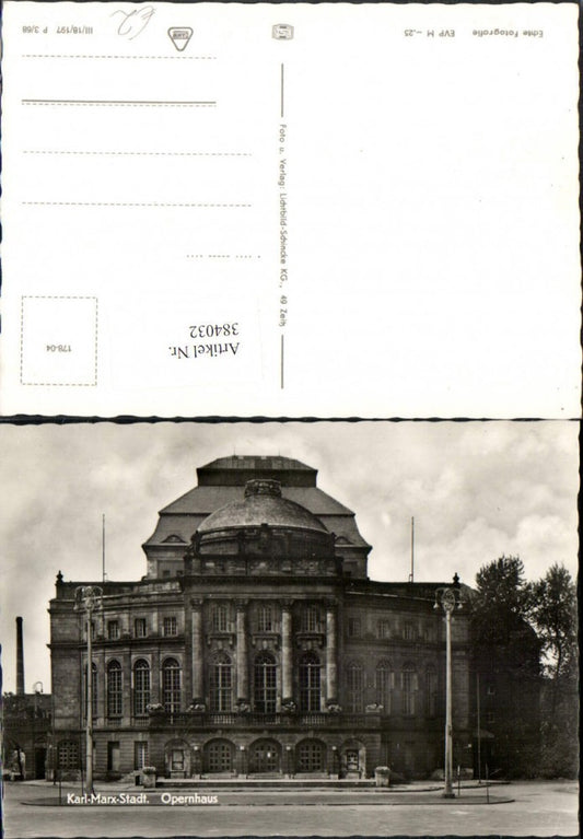 384032,Karl-Marx-Stadt Chemnitz Opernhaus Oper Gebäude