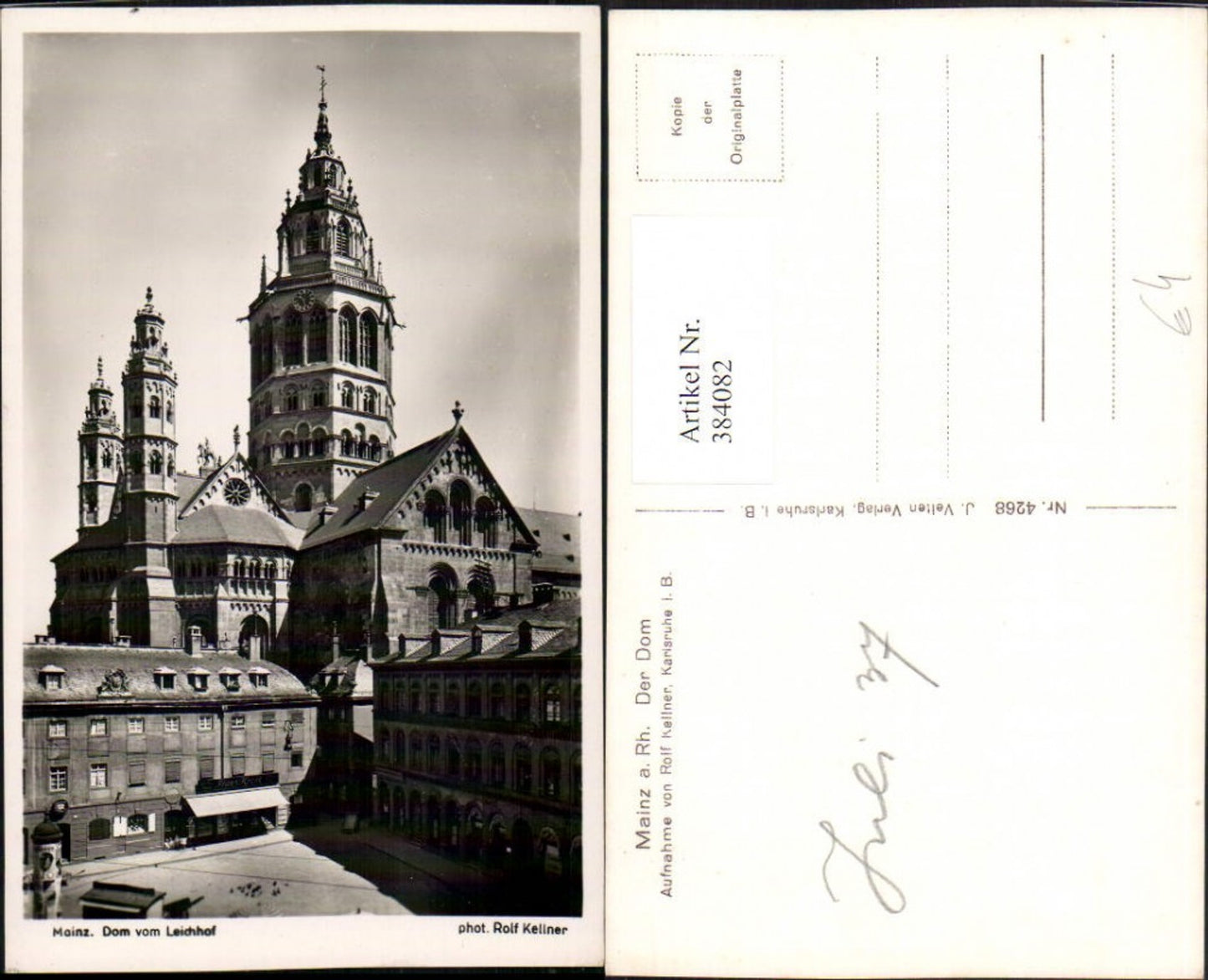 384082,Mainz am Rhein Dom Kirche vom Leichhof