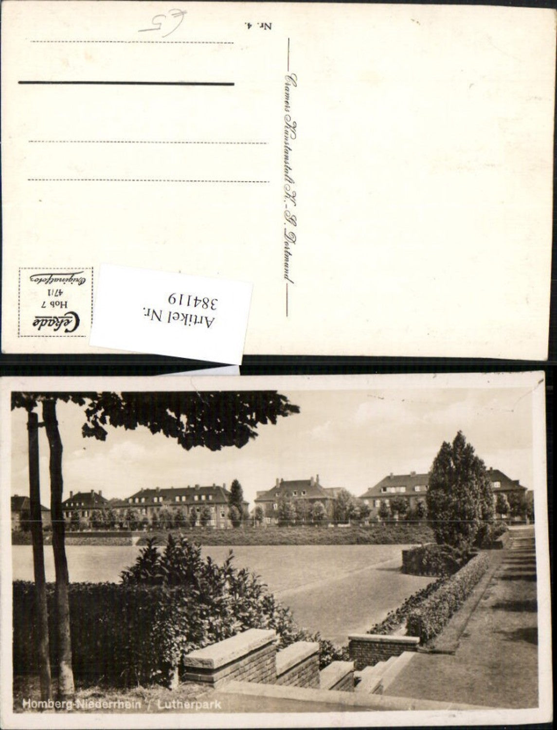 384119,Duisburg Homberg am Niederrhein Lutherpark