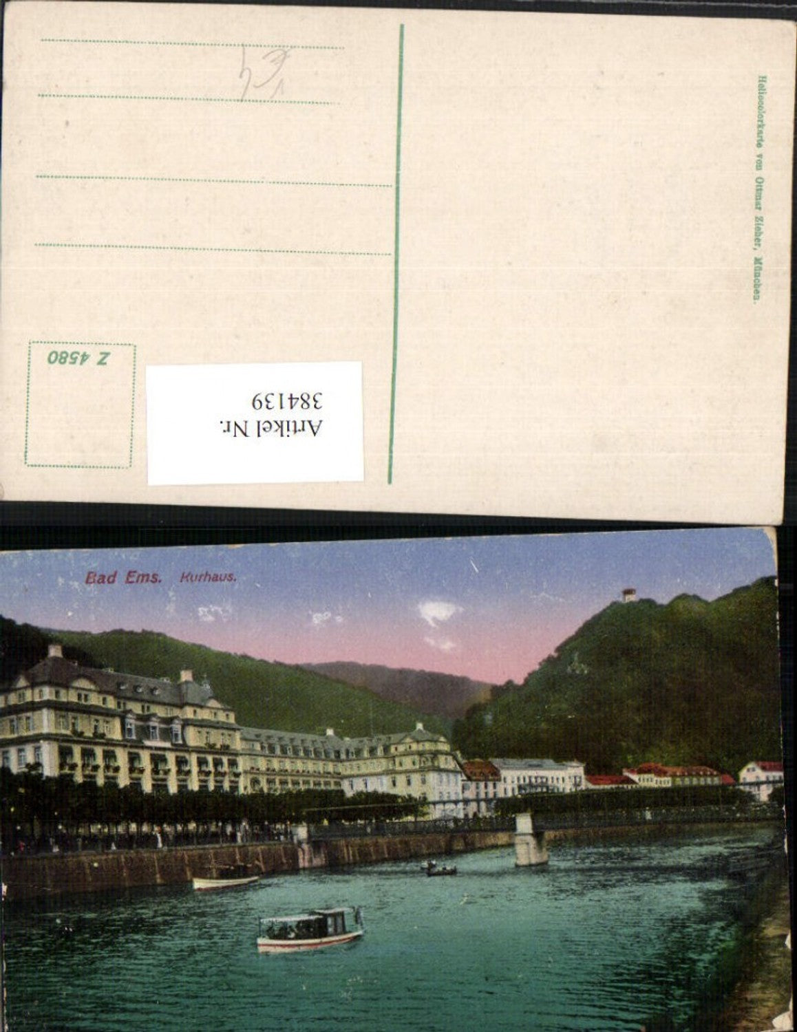 384139,Bad Ems Kurhaus Fluss Brücke pub Ottmar Zieher 4580