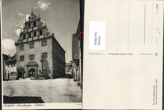 384162,Sulzfeld Mainfranken Rathaus Straßenansicht