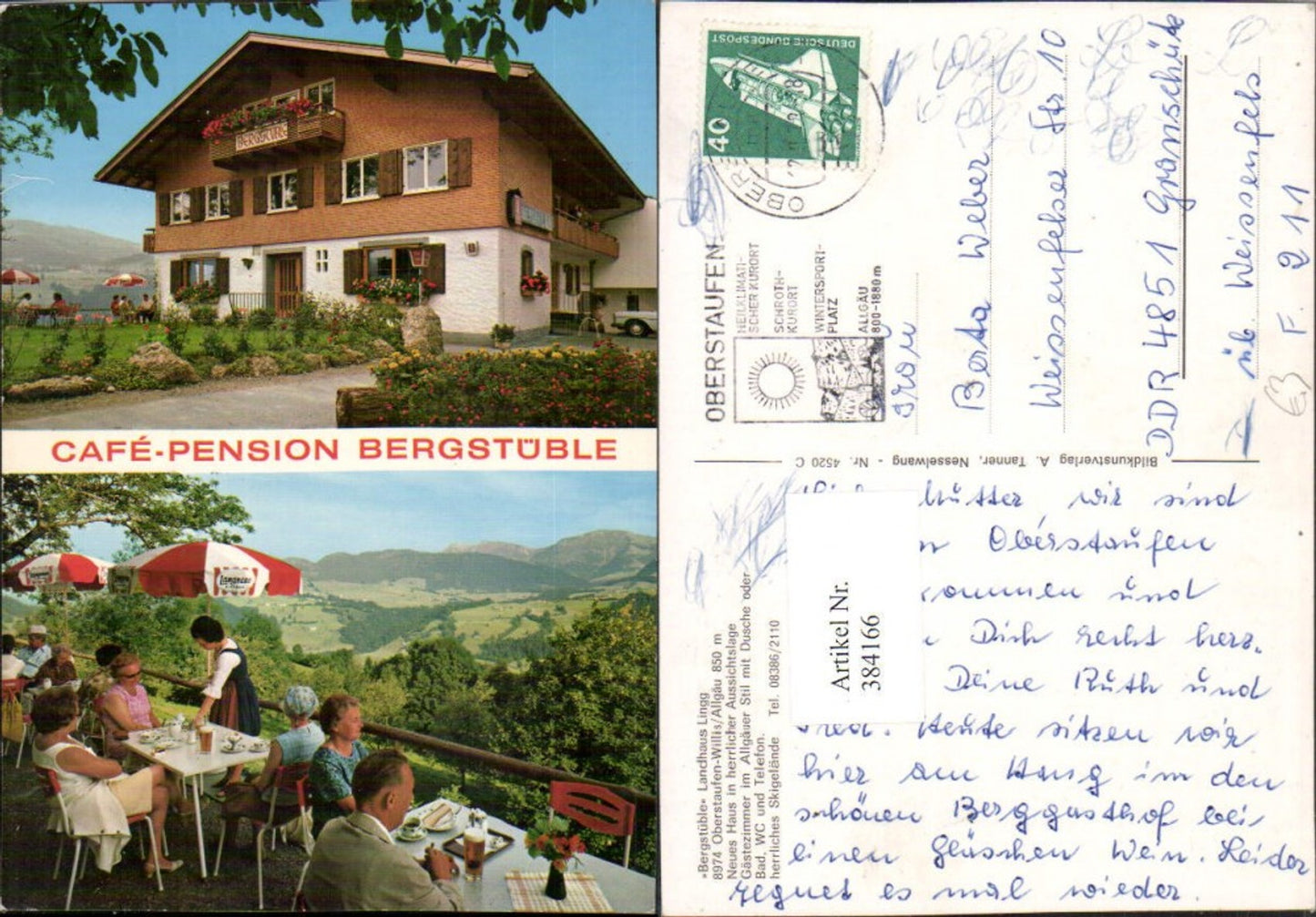 384166,Oberstaufen im Allgäu Bergstüble Landhaus Lingg Terrasse Mehrbildkarte