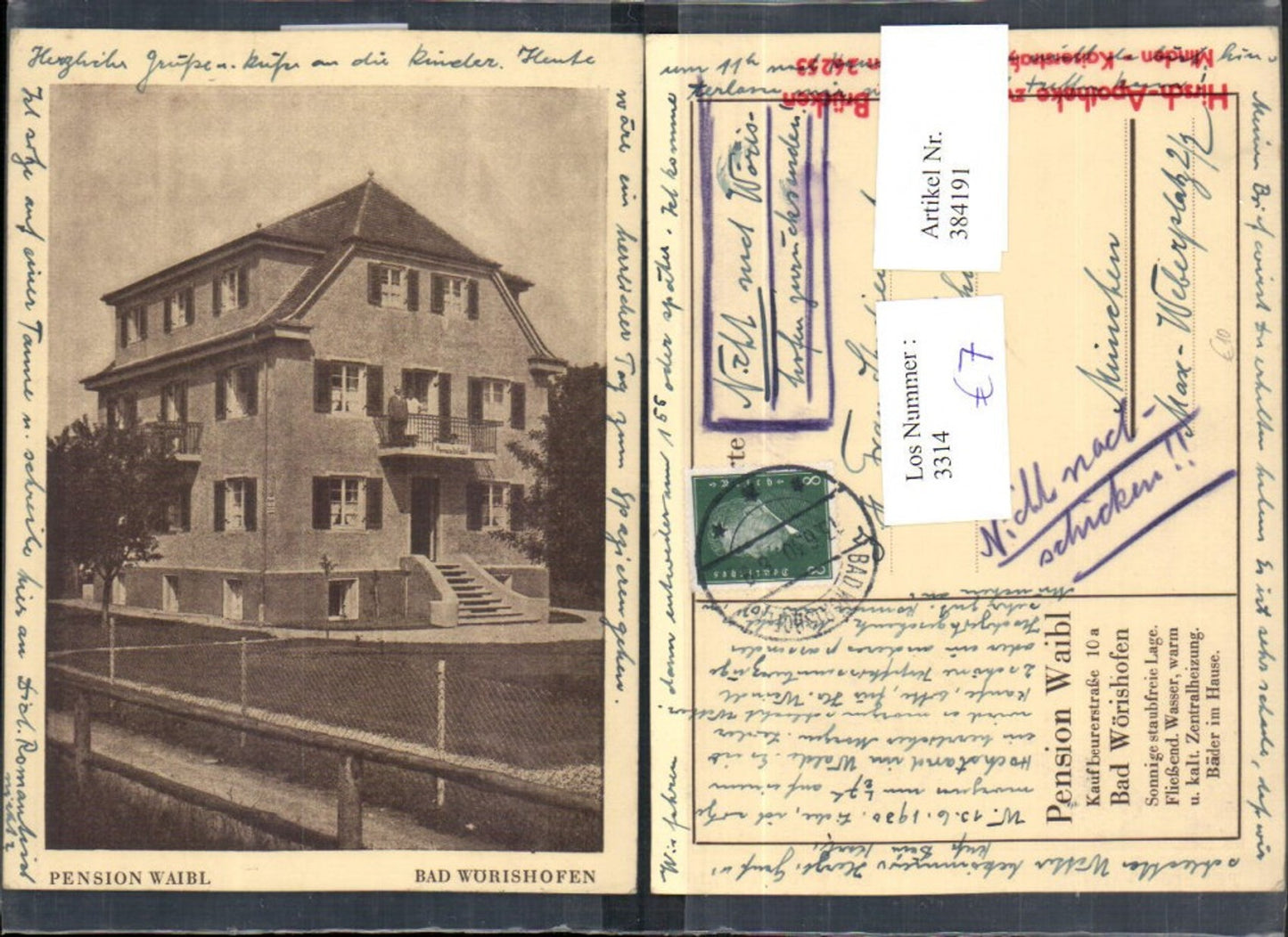 384191,Bad Wörishofen Pension Waibl