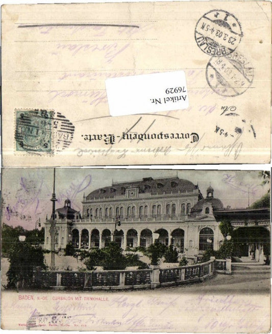 76929,Baden bei Wien Cursalon 1899