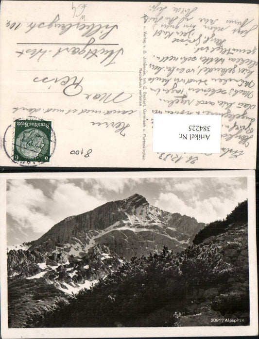 384225,Alpspitze b. Garmisch-Partenkirchen Bergkulisse