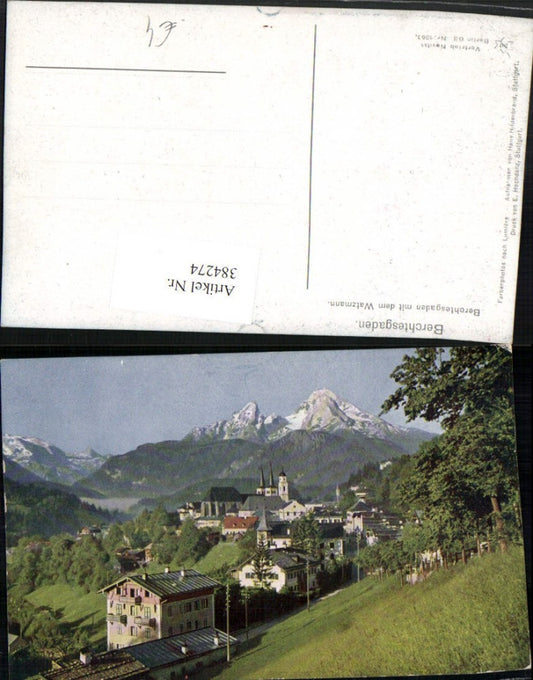 384274.Berchtesgaden Totale m. Watzmann Bergkulisse