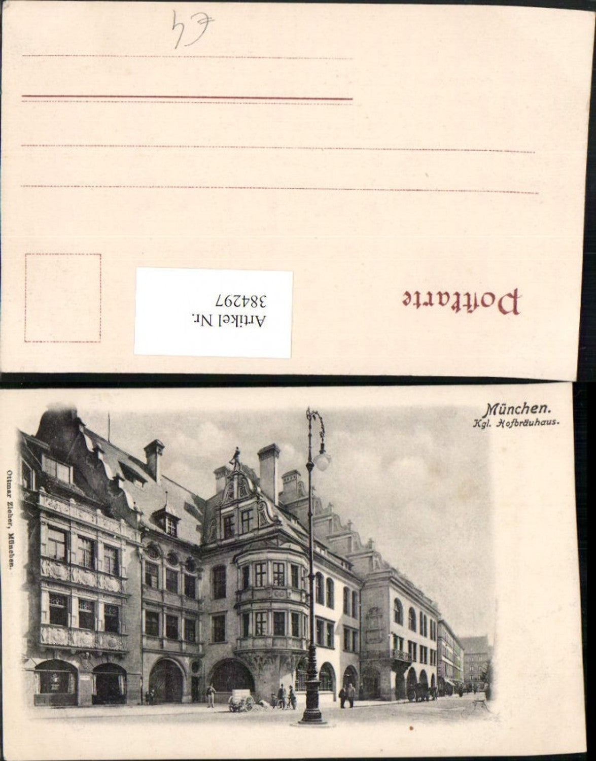 384297.München Königliches Hofbräuhaus Straßenansicht pub Ottmar Zieher