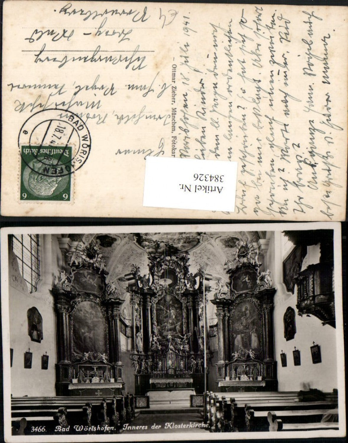 384326.Bad Wörishofen Klosterkirche Kirche Innenansicht