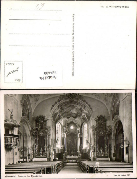 384400.Mittenwald Pfarrkirche Kirche Innenansicht Kanzel