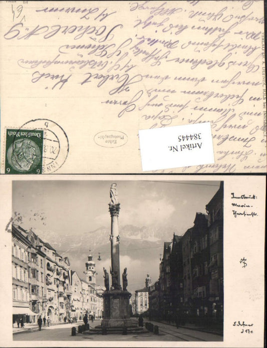 384445.Fotokunst Dr. Defner I17e Innsbruck Maria Theresienstraße Annasäule