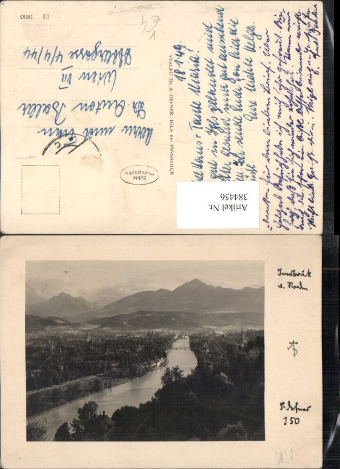 384456. Photo art Dr. Defner I50 Innsbruck Wide view from the north Mountain scenery