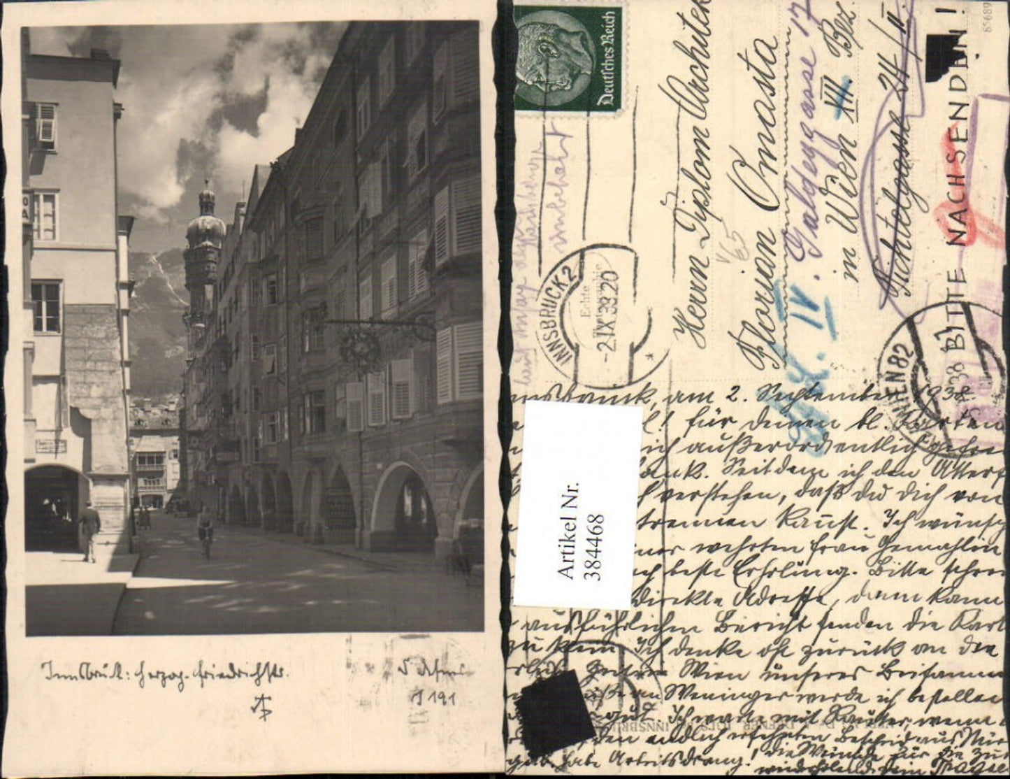 384468.Photographic Art Dr. Defner I191 Innsbruck Herzog-Friedrichstraße Street view Golden Roof