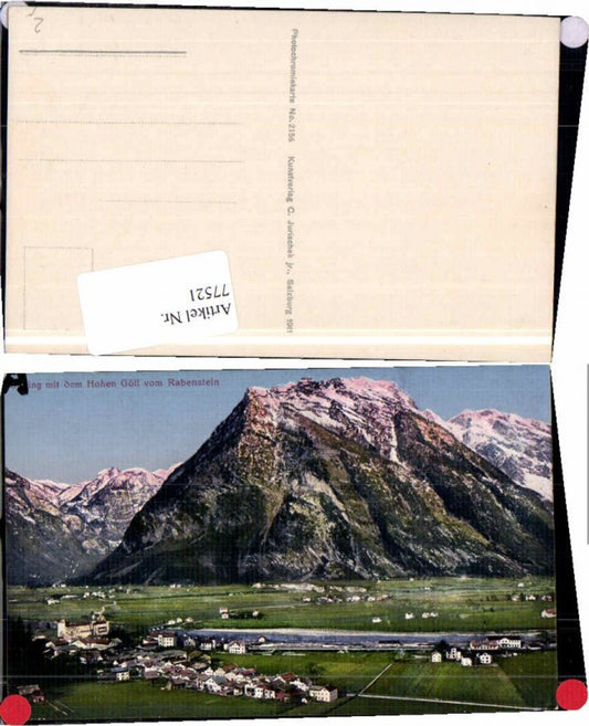 77521,Golling m. Hohen Göll pub Jurischek 2156