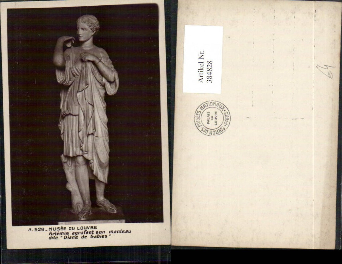 384828,Musee du Louvre Museum Artemis agrafant son manteau dite Diane de Gabies Statue