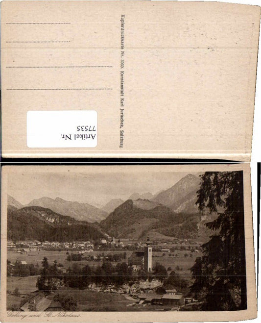 77535,Golling und St Nikolaus Totale 1920 Jurischek 3030