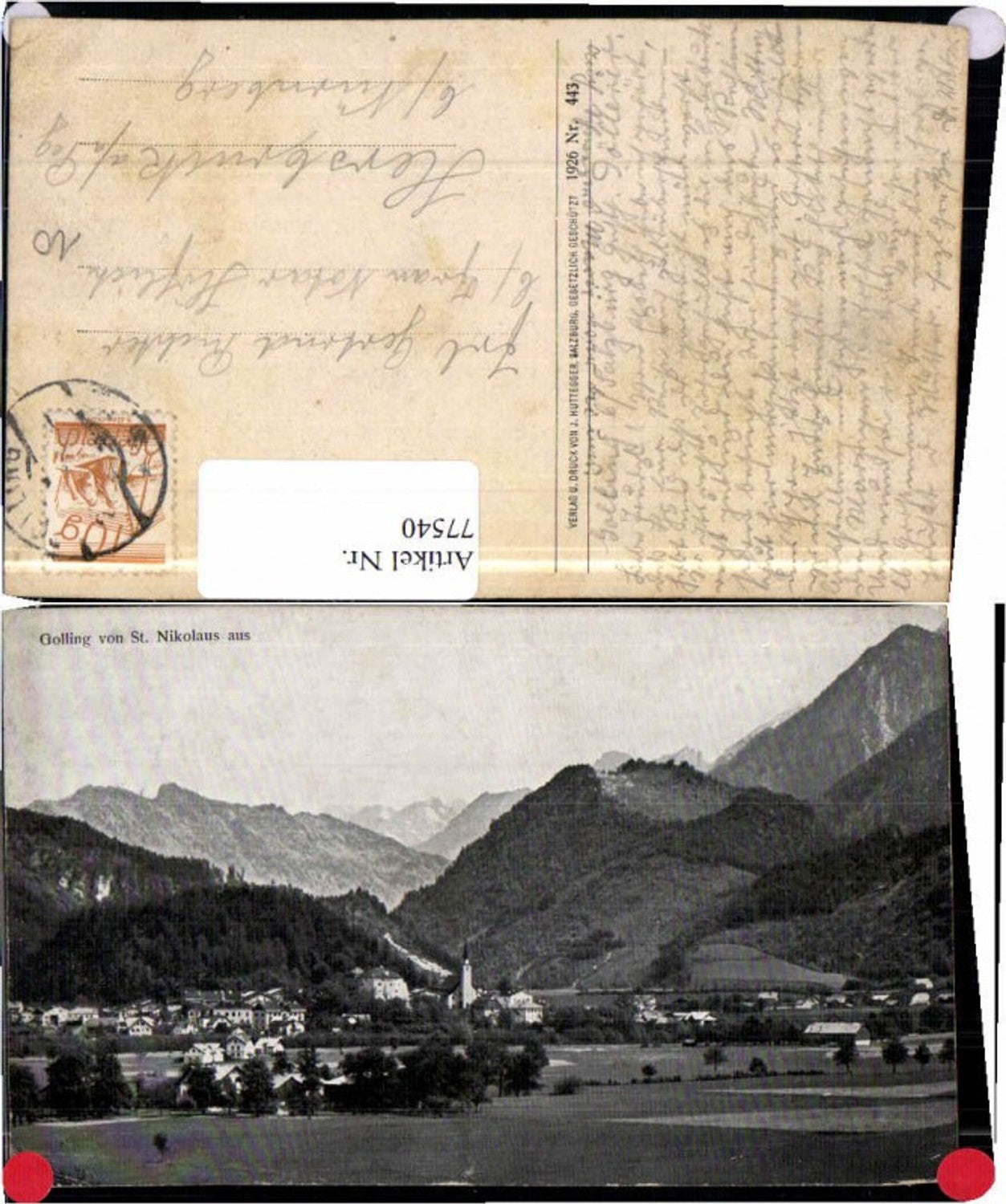 77540,Golling St Nikolaus 1926