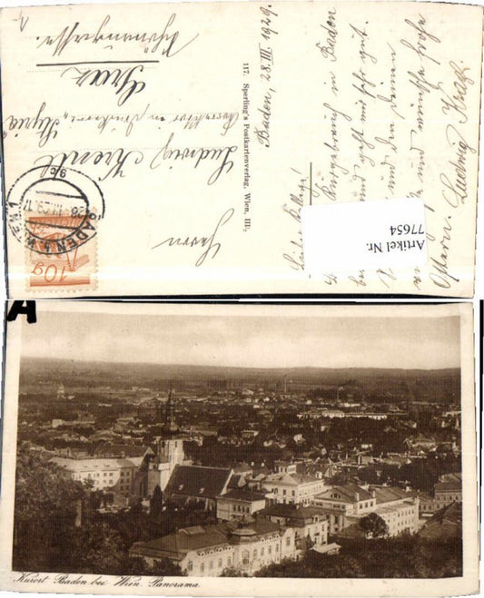 77654,Baden bei Wien Totale 1928