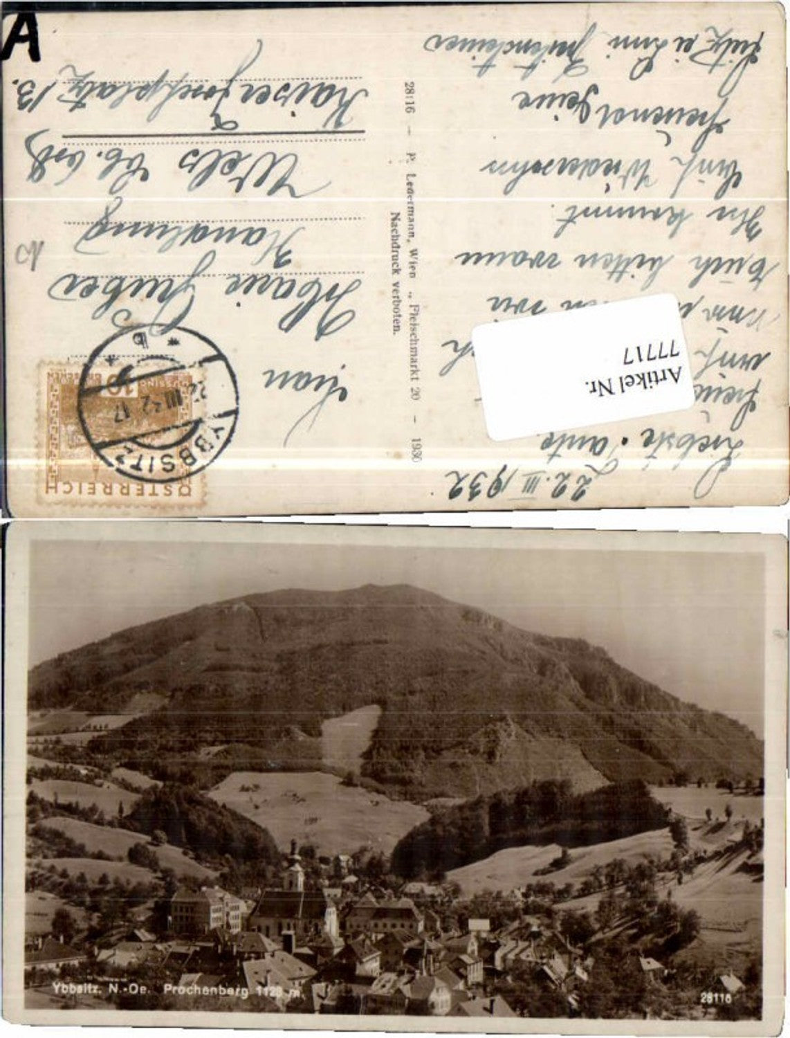 77717,Ybbsitz Partie m. Prochenberg Ledermann 28116