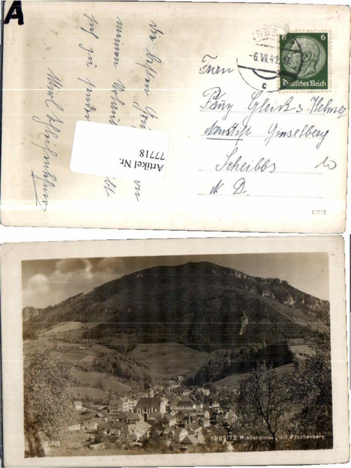 77718,Ybbsitz Seltene Partie m. Prochenberg 1941