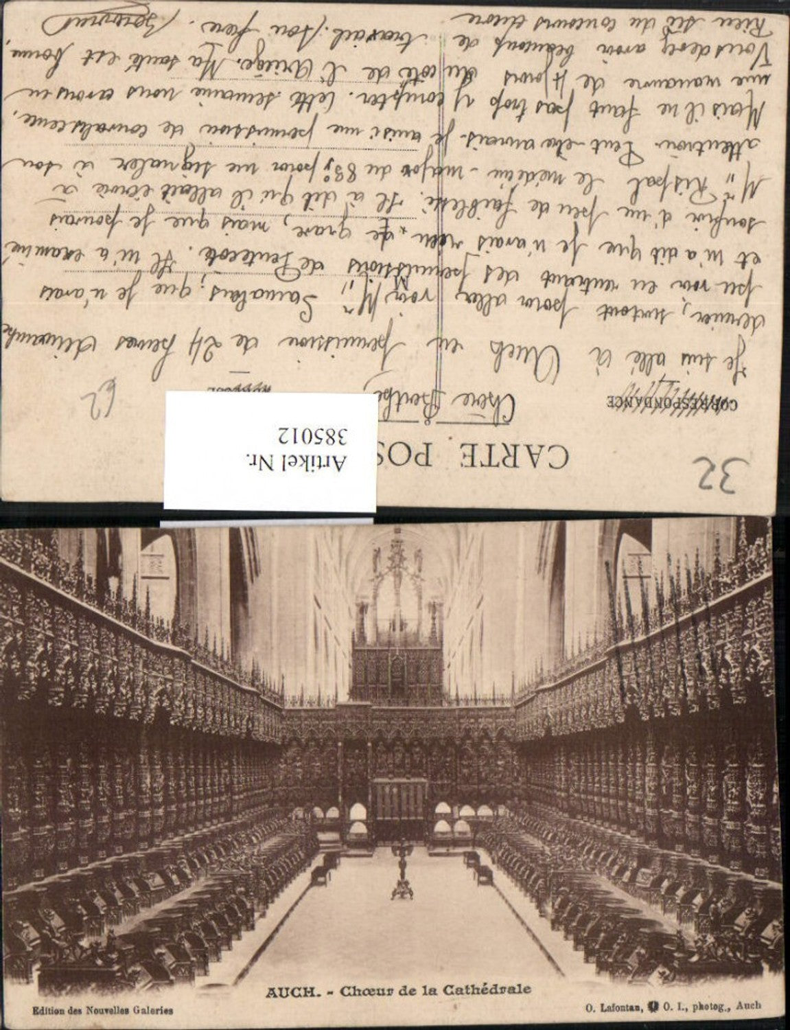 385012,Midi-Pyrenees Gers Auch Cathedrale Choeur Kirche Chor Chorgestühl