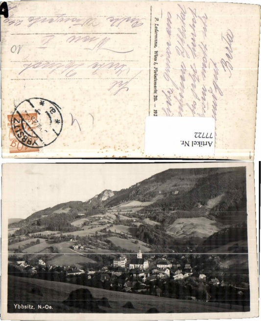 77722,Ybbsitz Partie zum Ort 1928