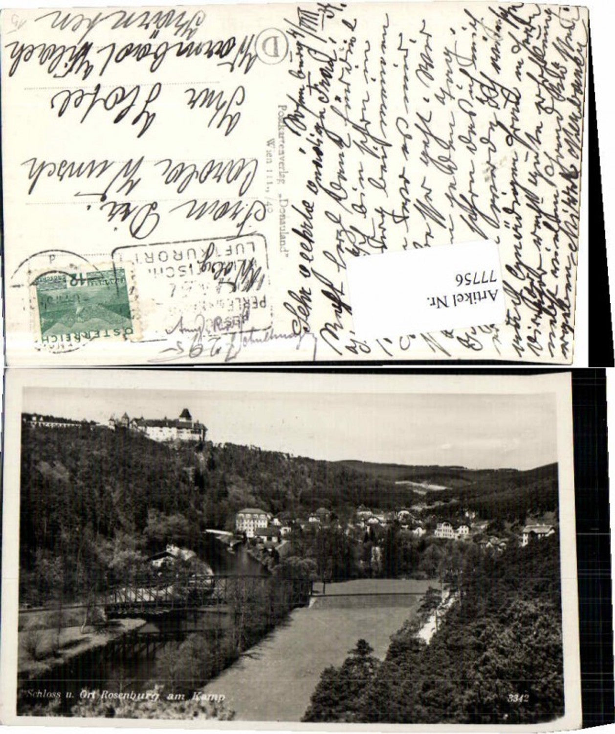 77756,Rosenburg am kamp Ortsansicht 1930