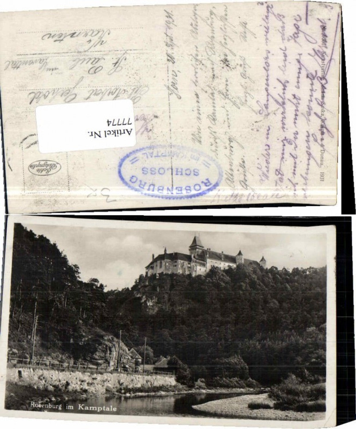 77774,Rosenburg am Kamp Uferpartie 1930