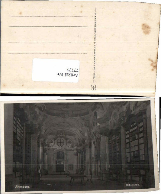 77777,Altenburg bei Horn Bibliothek 1925