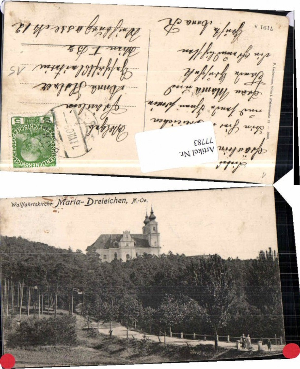 77783,Maria Dreieichen bei Horn Wegpartie Leute am Weg