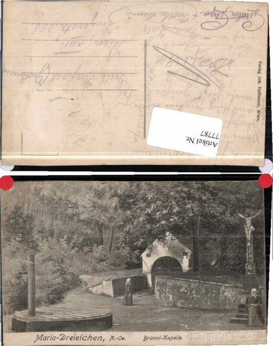 77787,Maria Dreieichen b. Horn Brünnl m. Frau