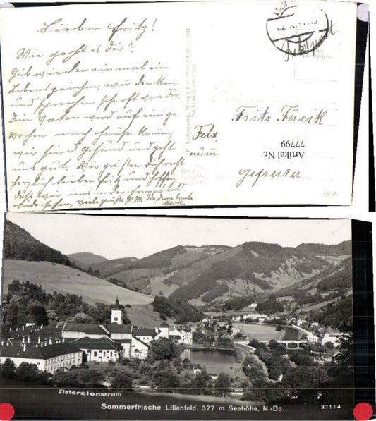 77799,Sommerfrische Lilienfeld Ledermann 37114 Feldpost