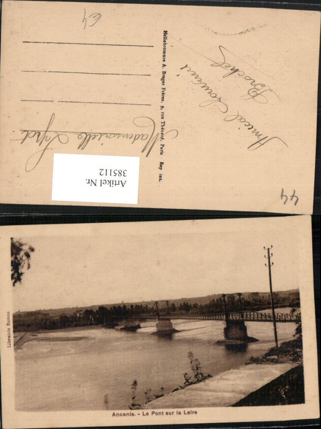 385112,Pays de la Loire Loire-Atlantique Ancenis Le Pont sur la Loire Brücke
