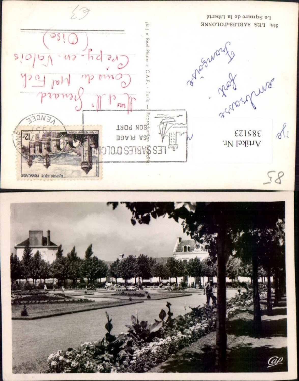 385123,Pays de la Loire Vendee Les Sables-d'Olonne Square de la Liberte Park