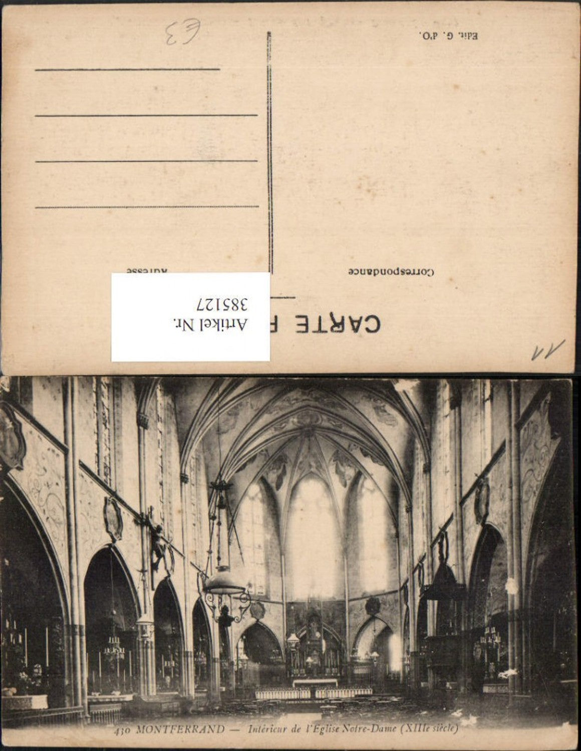385127,Langouedoc-Roussillon Aude Montferrand Interieur de Eglise Notre-Dame Kirche