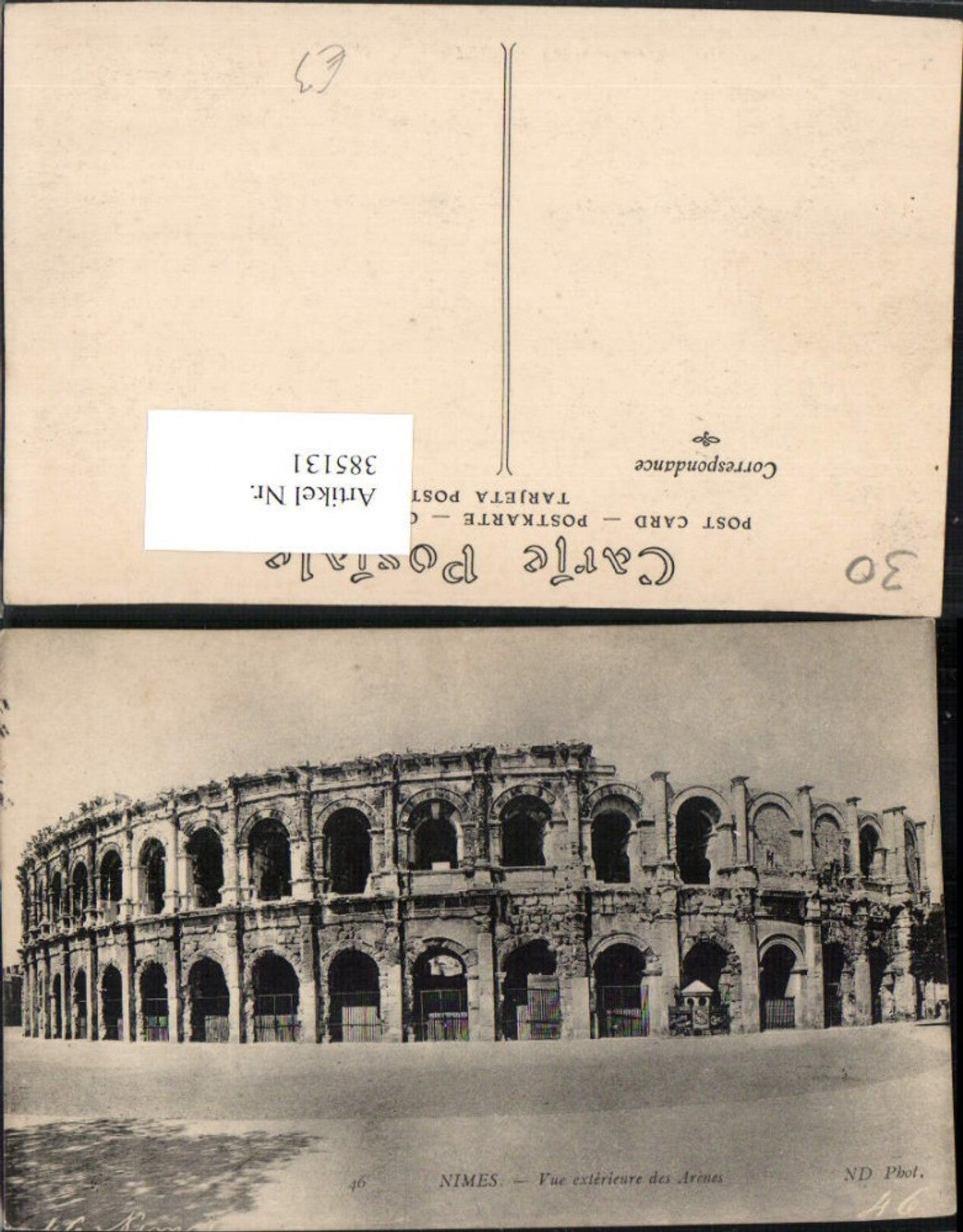 385131,Langouedoc-Roussillon Gard Nimes Vue exterieur des Arenes Arena