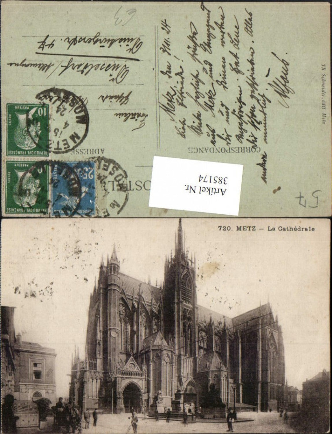 385174,Lothringen Moselle Metz La Cathedrale Kirche