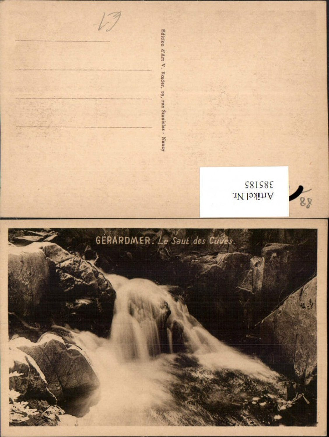 385185,Lothringen Vosges Gerardmer Le Saut des Cuves Wasserfall