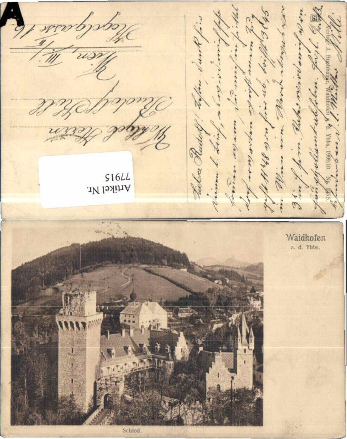 77915,Waidhofen a.d. Ybbs Schloss 1909