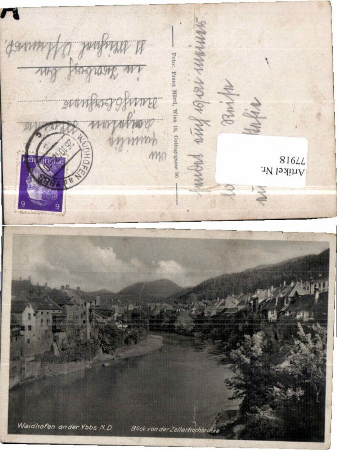 77918,Waidhofen a.d. Ybbs Zellerhochbrücke 1942