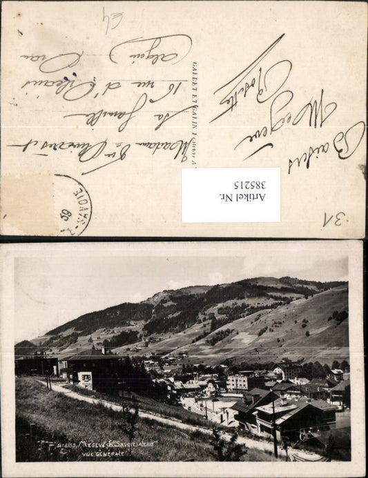 385215,Rhone-Alpes Haute-Savoie Megeve Vue Generale Teilansicht