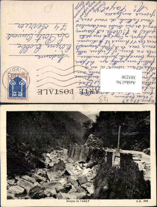 385230,Rhone-Alpes Savoie Ugine Gorges de l'Arly Schlucht